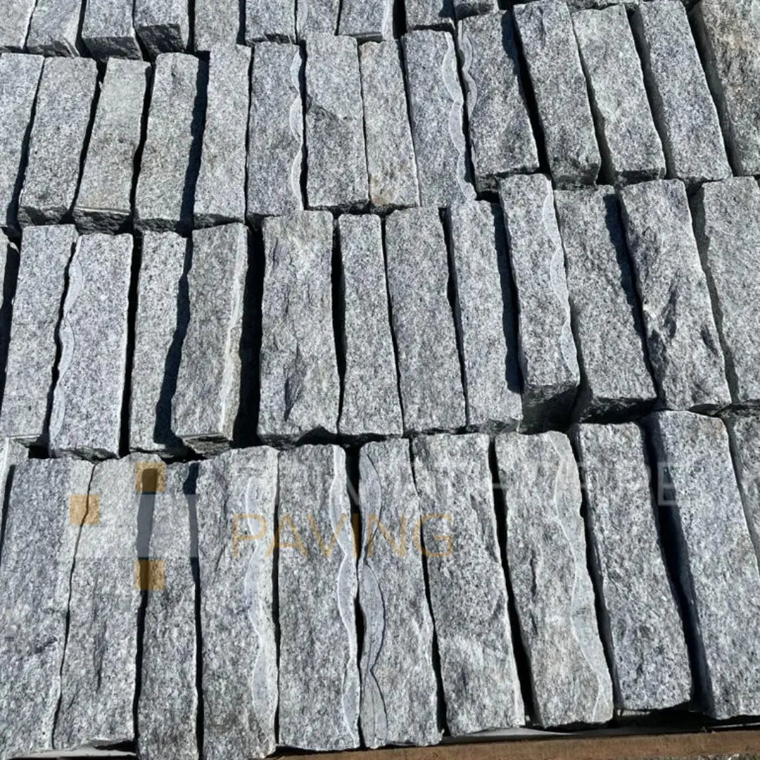 Silver Grey Granite Cobble Setts - 200x100mm