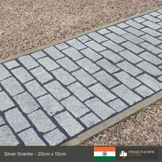 Silver Granite - Setts - 2 x Size Options - Unit Price Shown