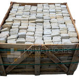 Fossil Mint Sandstone Cobble Setts - 100x100mm