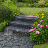 Black Limestone - Rustic Dressed Steps