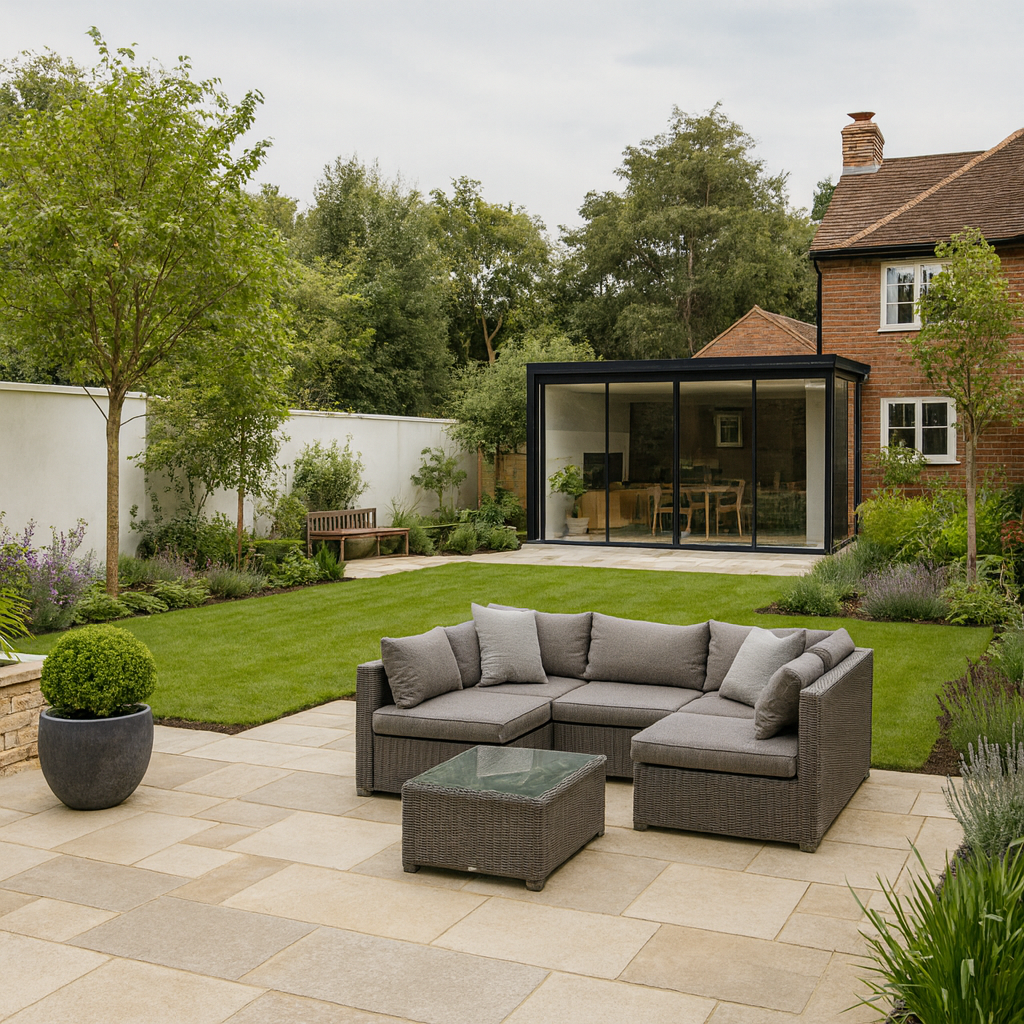 Yellow Limestone Paving