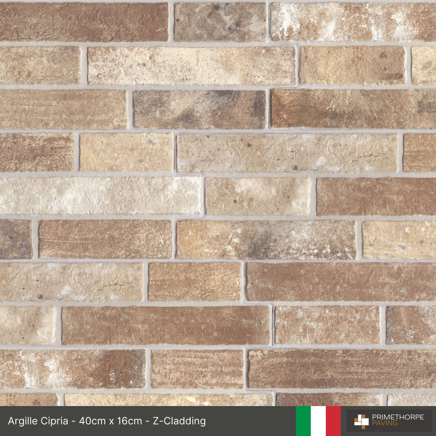 Porcelain Wall Cladding - Argille Brick Range