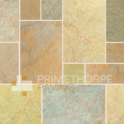 Yellow Limestone Paving