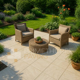 Stone Beige Porcelain Paving - 600 x 600