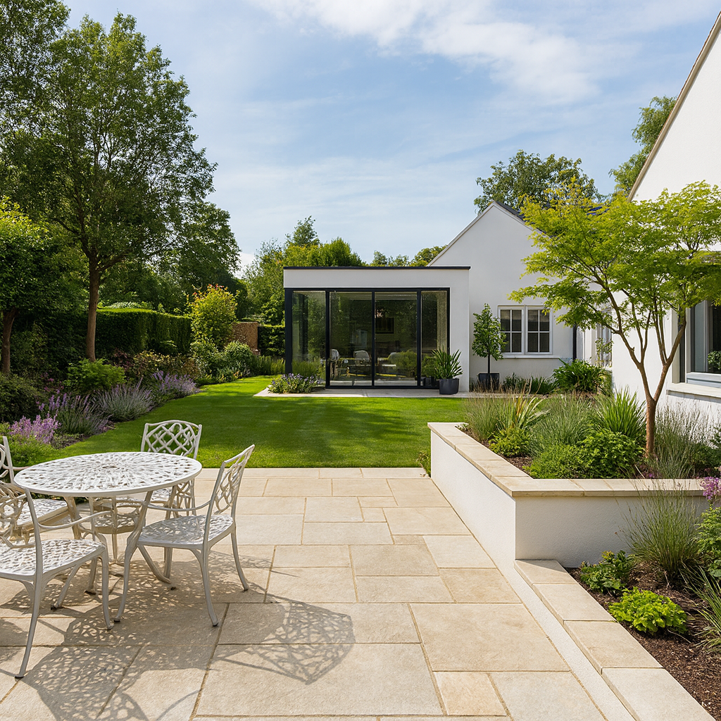 Yellow Limestone Paving