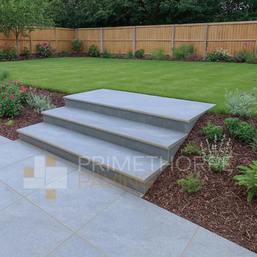 Cathedral Beige - Porcelain Bullnosed Steps