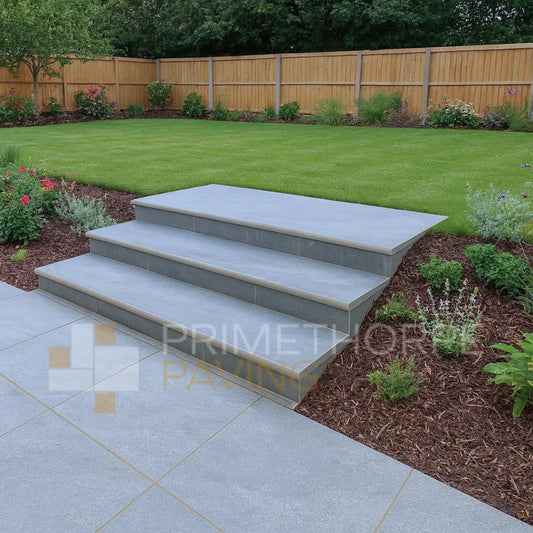 Cathedral Beige - Porcelain Bullnosed Steps