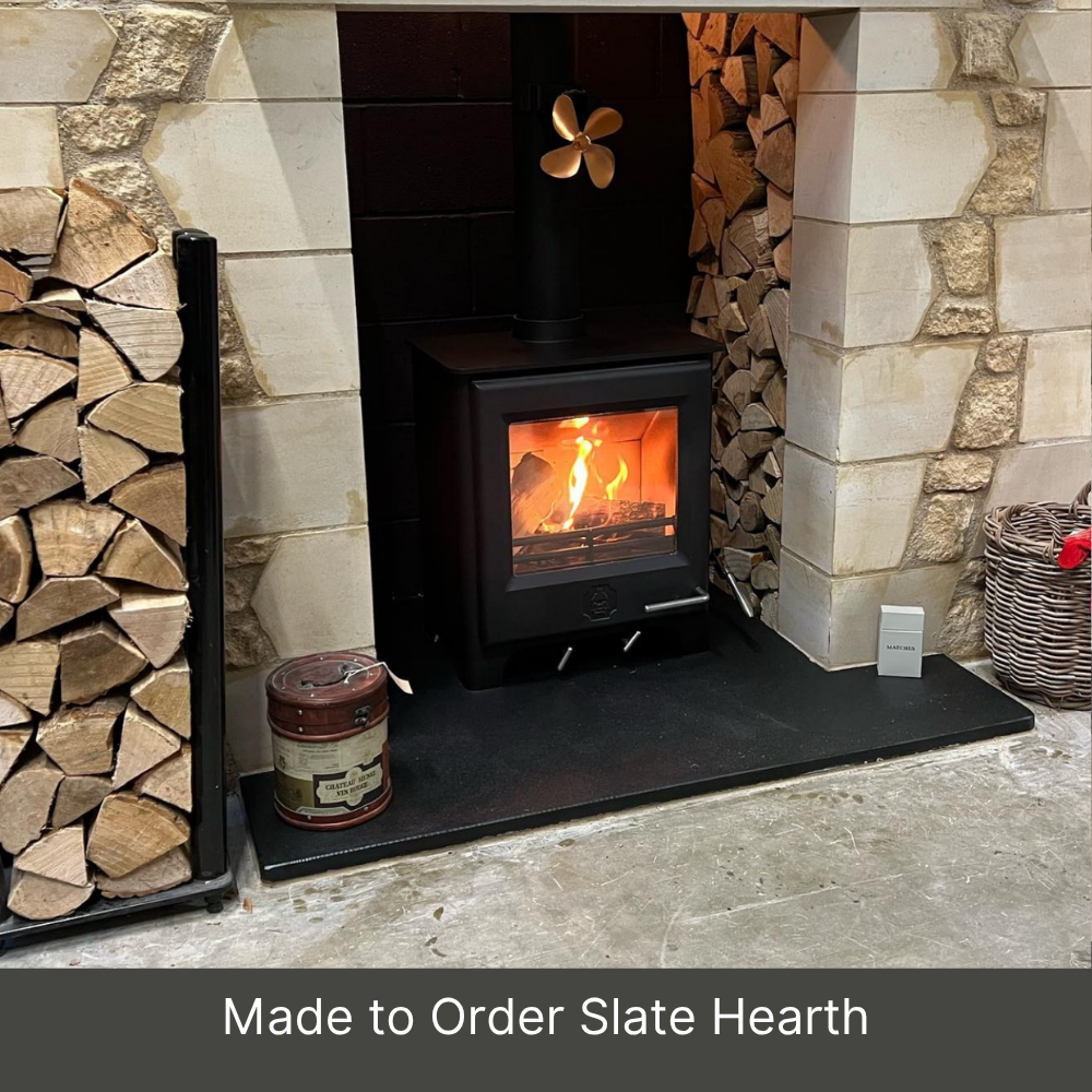 Slate Fireplace Hearth - Cut to any Shape + Any Size
