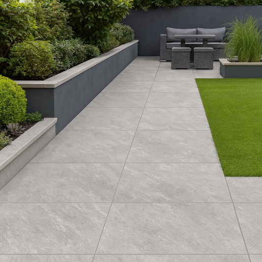 Quartz Grey Porcelain Paving