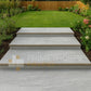 Cathedral Grey - Porcelain Bullnosed Steps