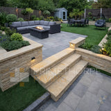 Fossil Mint Sandstone - Rustic Dressed Coping Stones