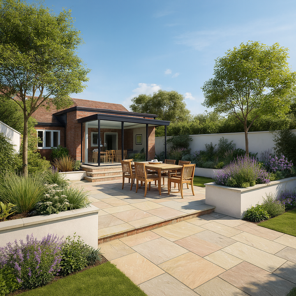 Raj Green Sandstone Paving