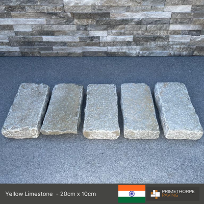 Yellow Limestone - Setts - 2 x Size Options