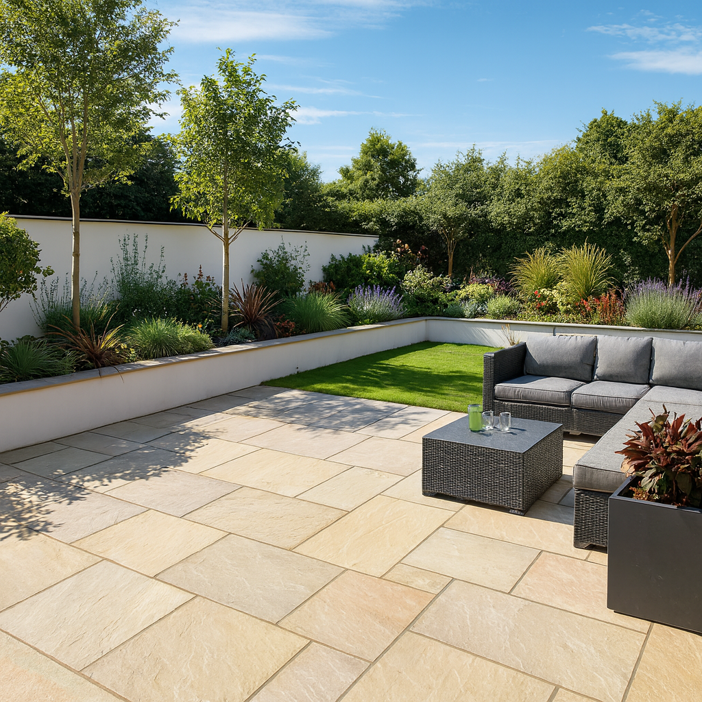 Raj Green Sandstone Paving