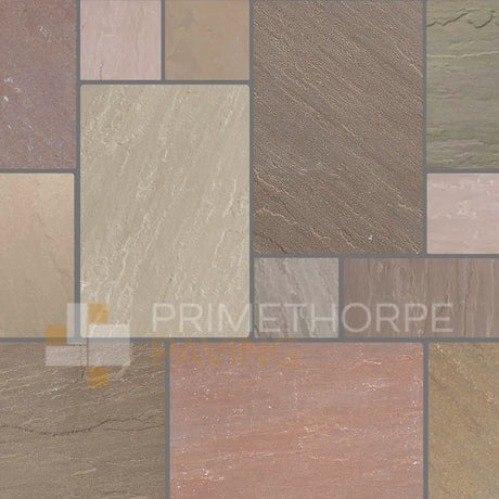 Autumn Brown Sandstone Paving