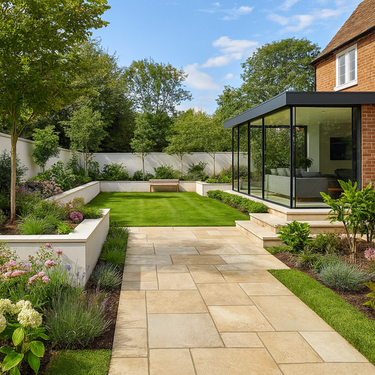 Yellow Limestone Paving