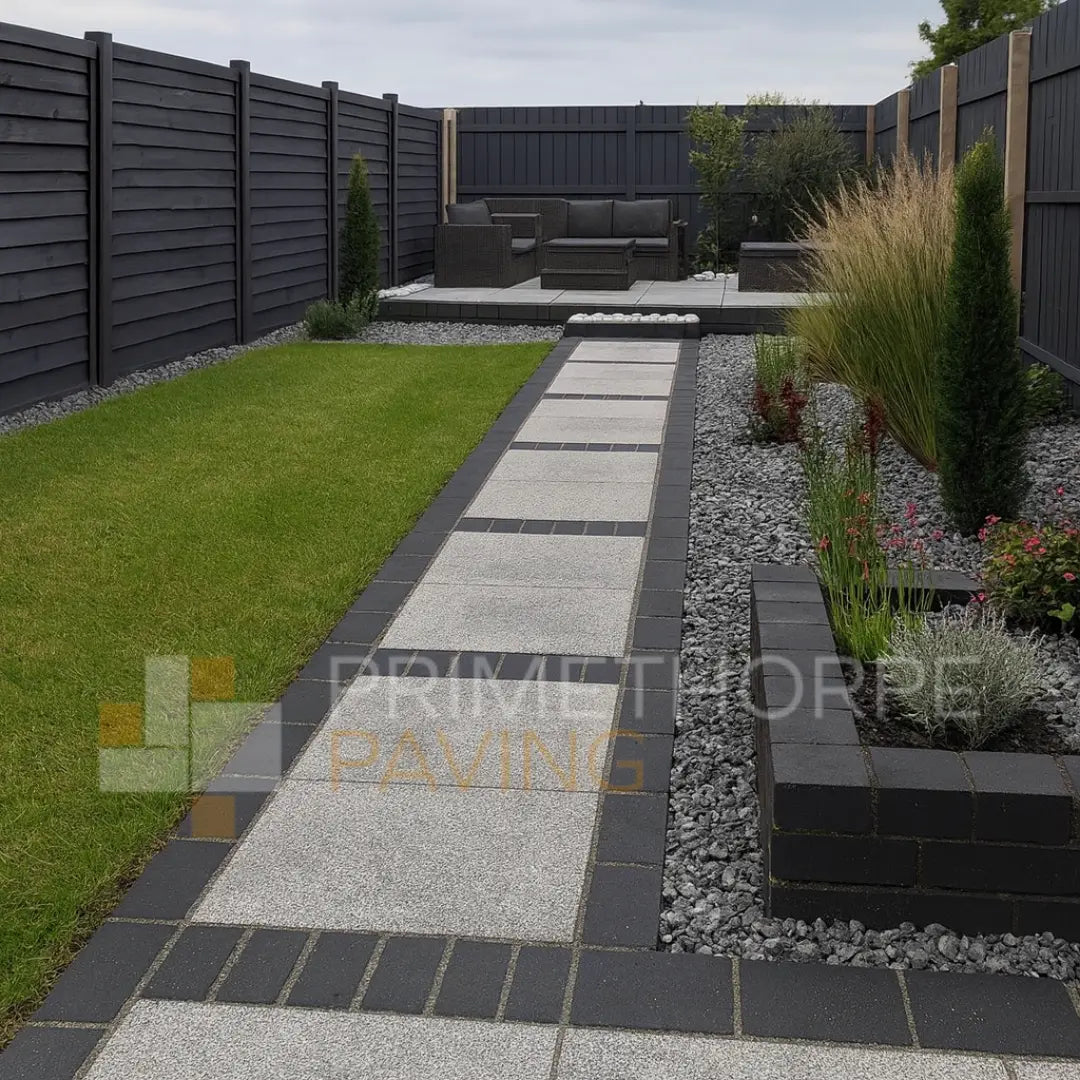 Kota Black Limestone Cobble Setts - 200x100mm