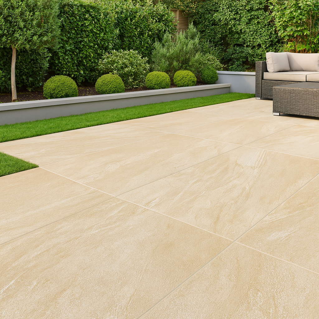 Cathedral Beige Porcelain Paving