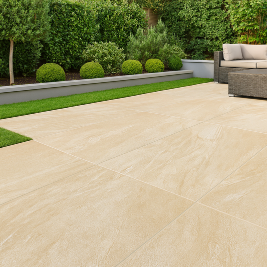 Cathedral Beige Porcelain Paving