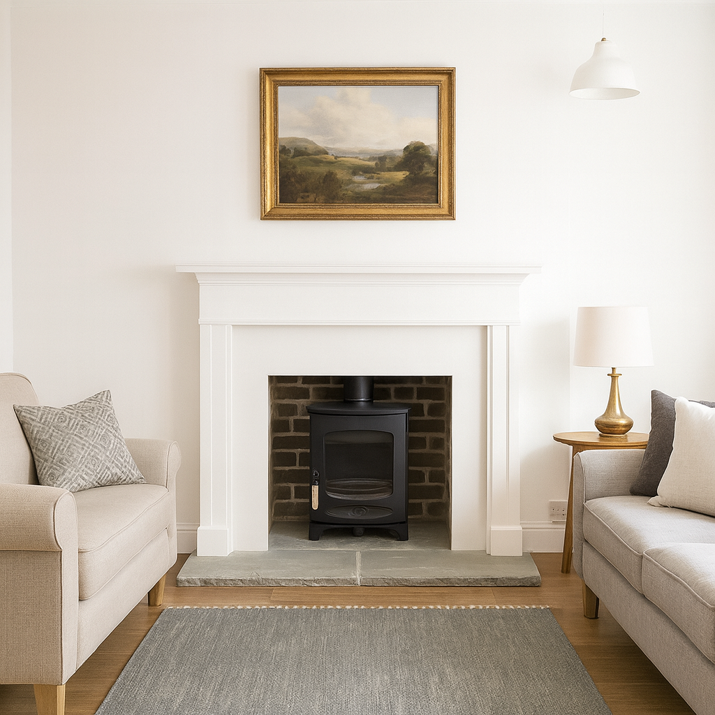 Grey Sandstone Riven Hearth – Cut to Size and Shape