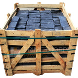 Kota Black Limestone Cobble Setts - 200x100mm