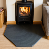 Riven Black Slate Hearth – Standard Rectangle Cut to Size