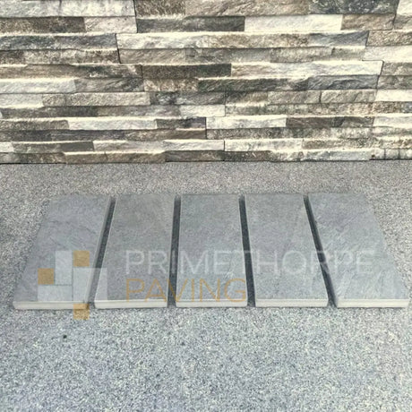 Masso Grey Porcelain Cobble Setts - 200x100mm