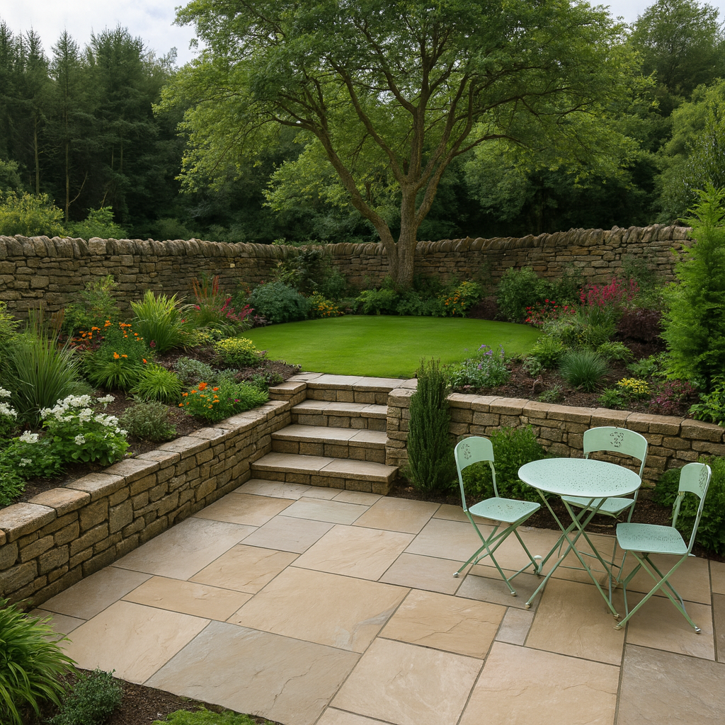 Raj Green Sandstone Paving