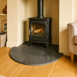 Riven Black Slate Hearth – Standard Rectangle Cut to Size