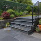 Black Limestone - Bullnosed Rounded Front Edge