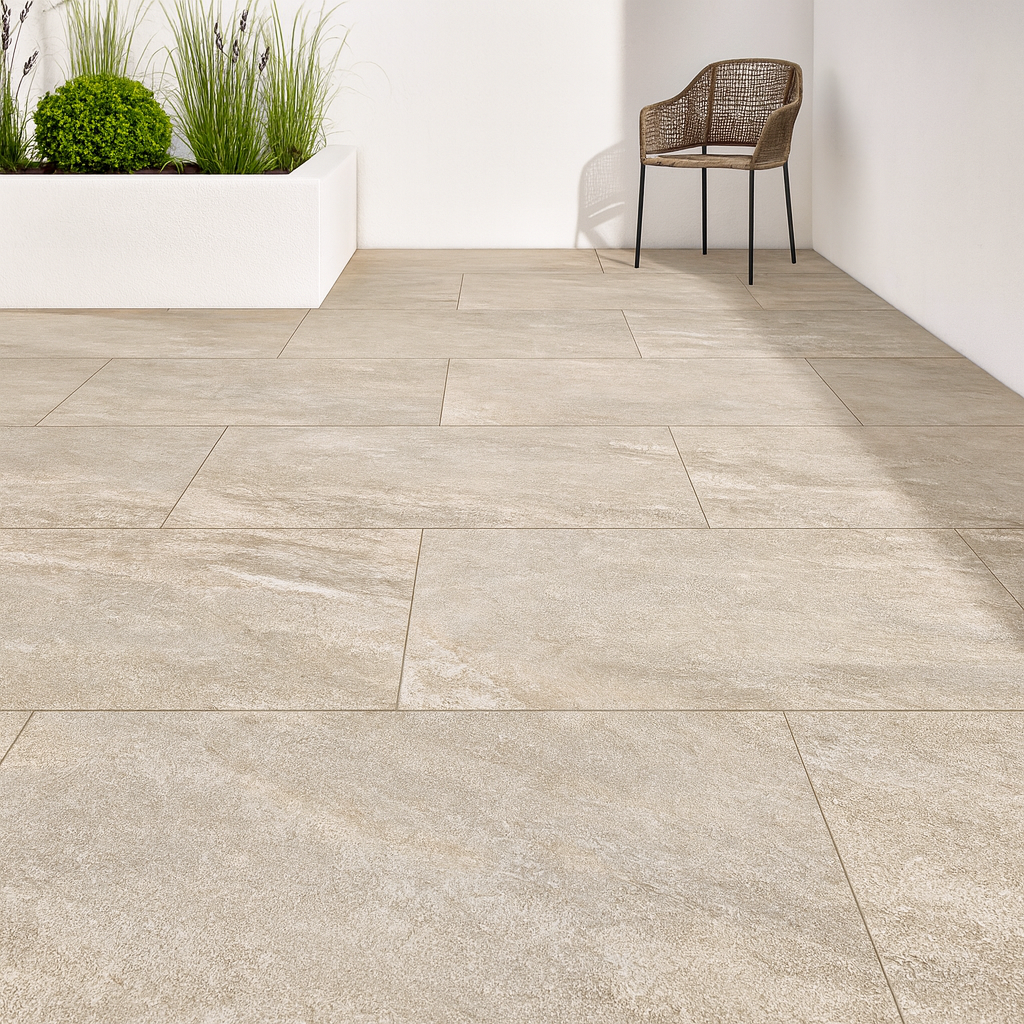 Vesuvio Beige Porcelain Paving