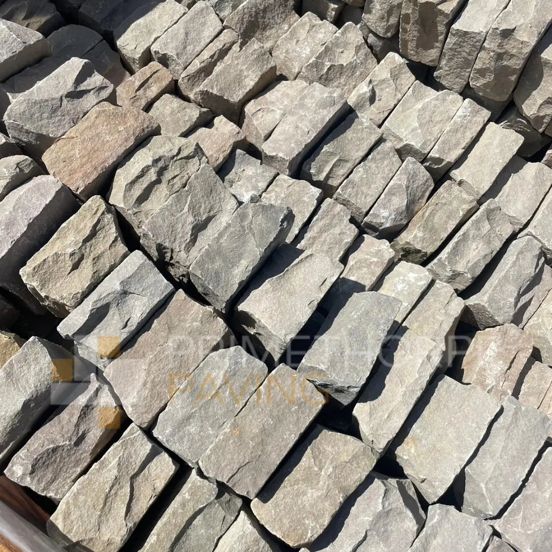 Raj Green Sandstone Cobble Setts - 100x100mm