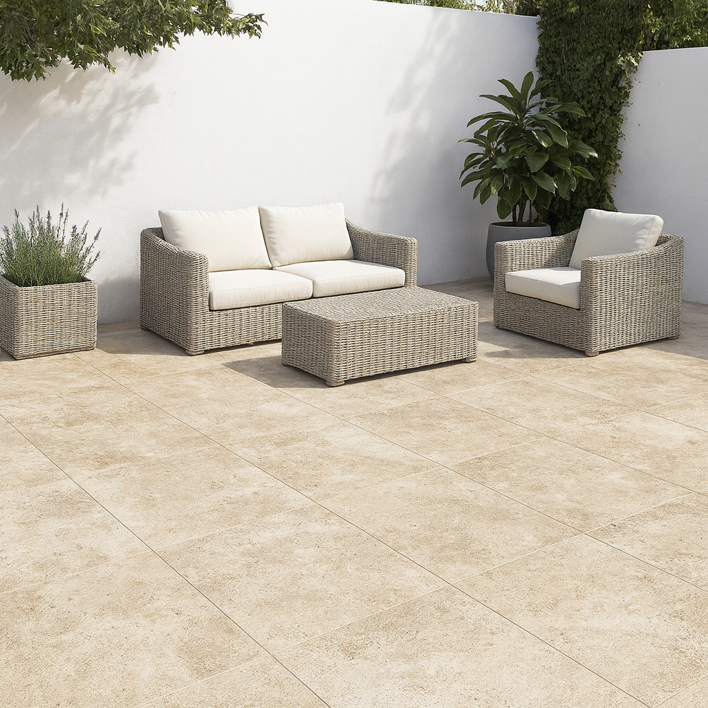 Colosseo Cream Porcelain Paving
