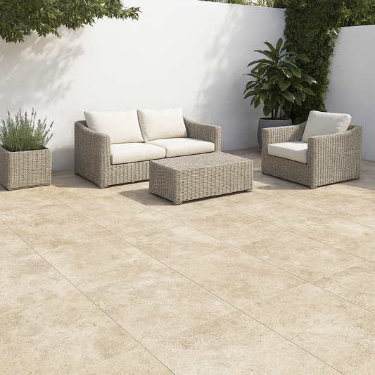 Colosseo Cream Porcelain Paving