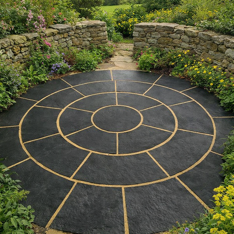 Kota Black Limestone - Circle Kits