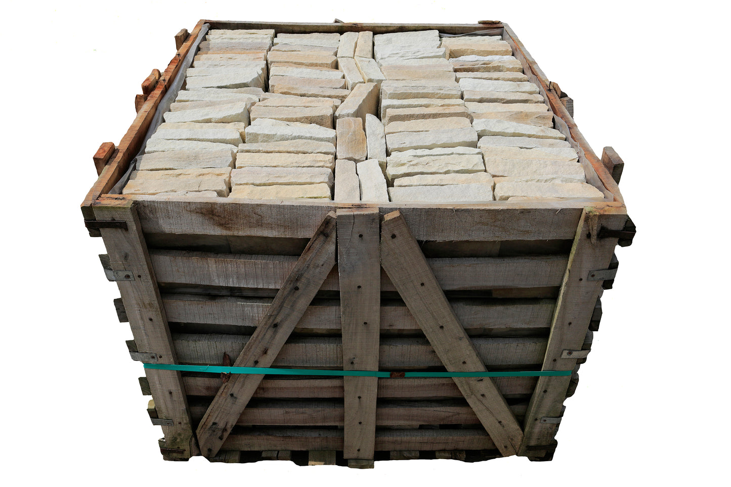Fossil Mint Sandstone Cobble Setts - 200x100mm