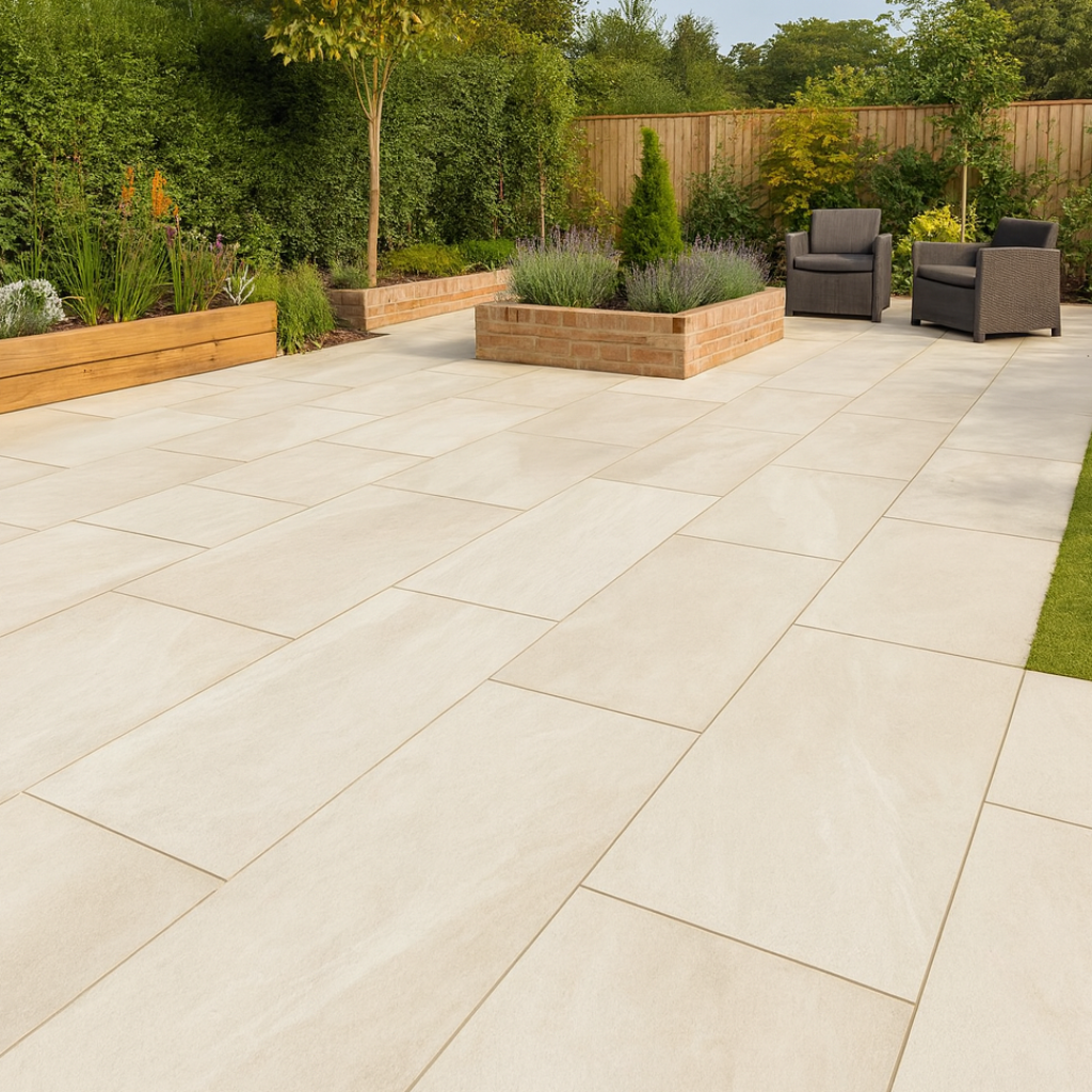 Frame Beige Porcelain Paving