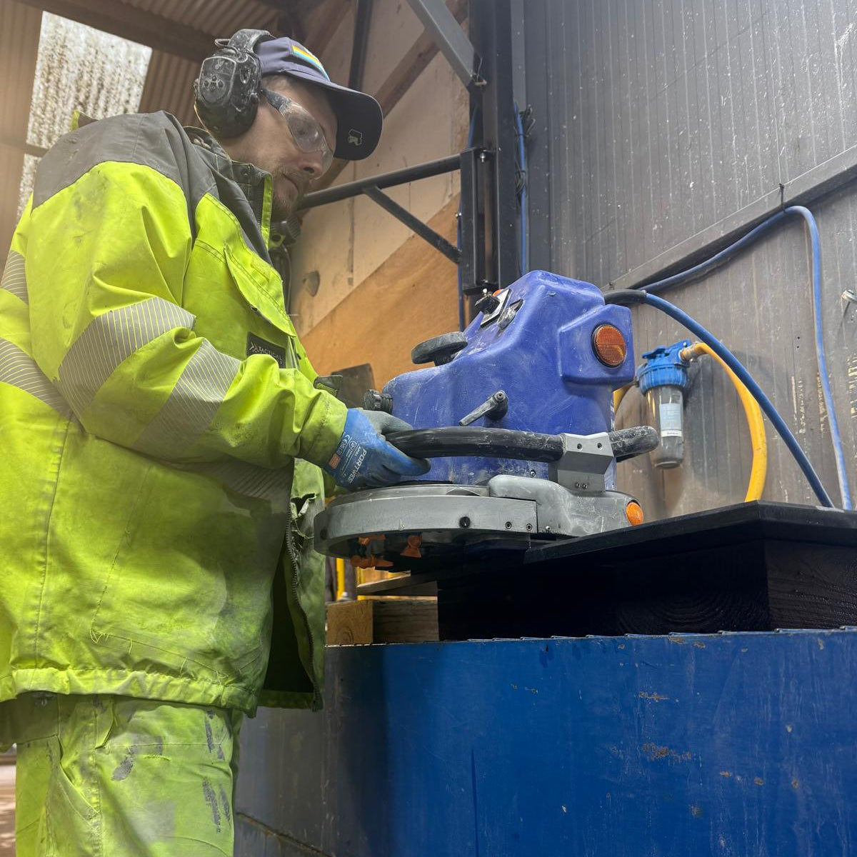 Black Honed Granite Hearth – Cut to Size and Shape