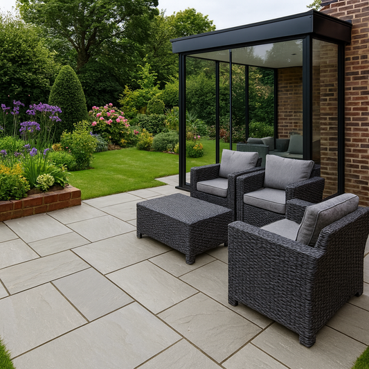Kandla Grey Sandstone Paving