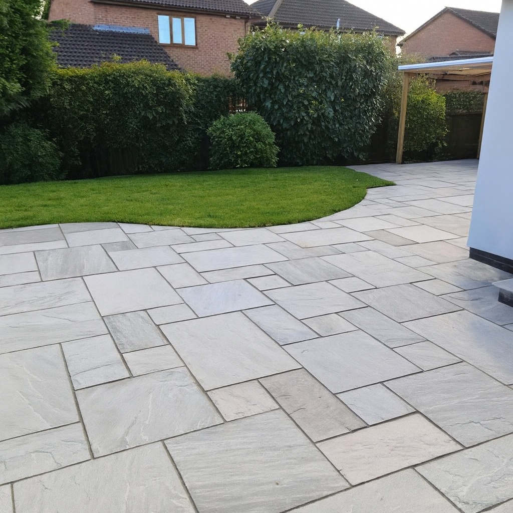 Kandla Grey Sandstone Paving