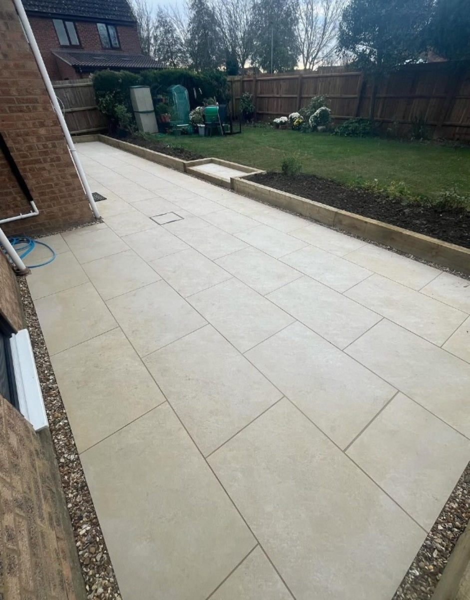 Ionica Beige Outdoor Porcelain Paving Slabs