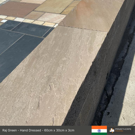 Raj Green Sandstone - Coping Stones - Dressed Edge