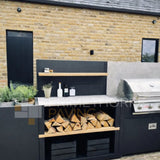 Porcelain - Cream Outdoor Kitchen Worktop - Ready Made - 1800x800mm