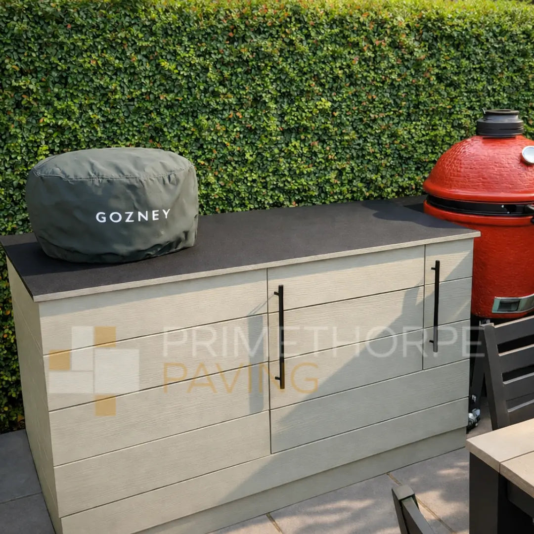 Porcelain - Anthracite Outdoor Kitchen Worktop - Ready Made - 1800x800mm