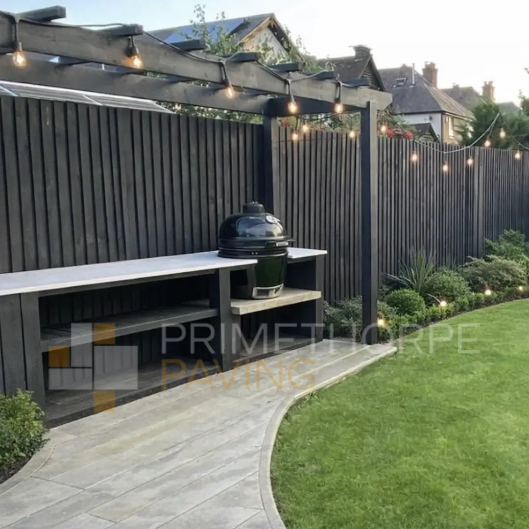 Porcelain - Grey Outdoor Kitchen Worktop - Ready Made - 1800x800mm