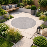 Portland Plata - Porcelain Paving Circle