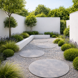 Portland Plata - Porcelain Paving Circle