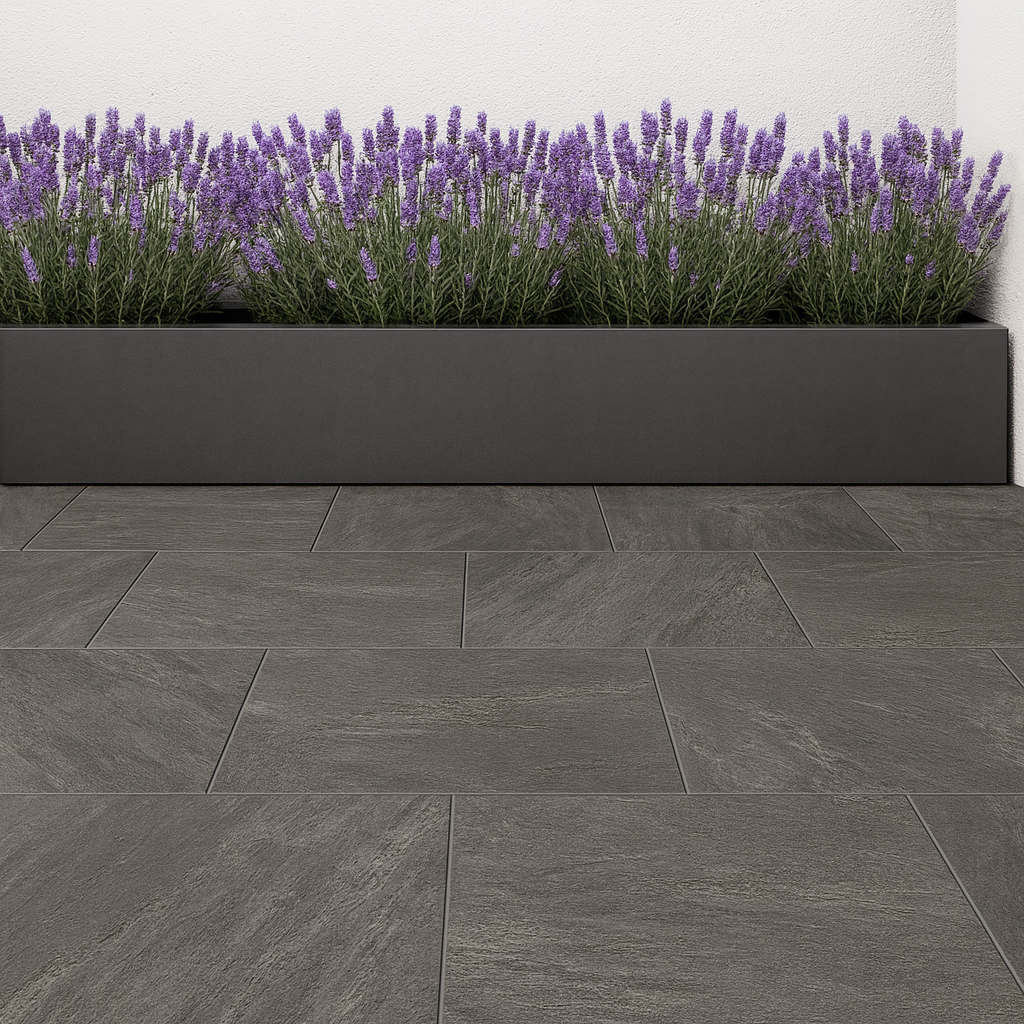 Rock Black Porcelain Paving