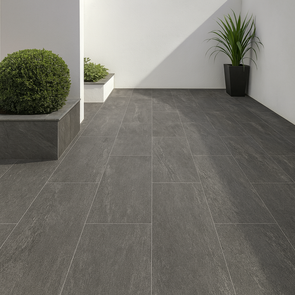 Rock Black Porcelain Paving