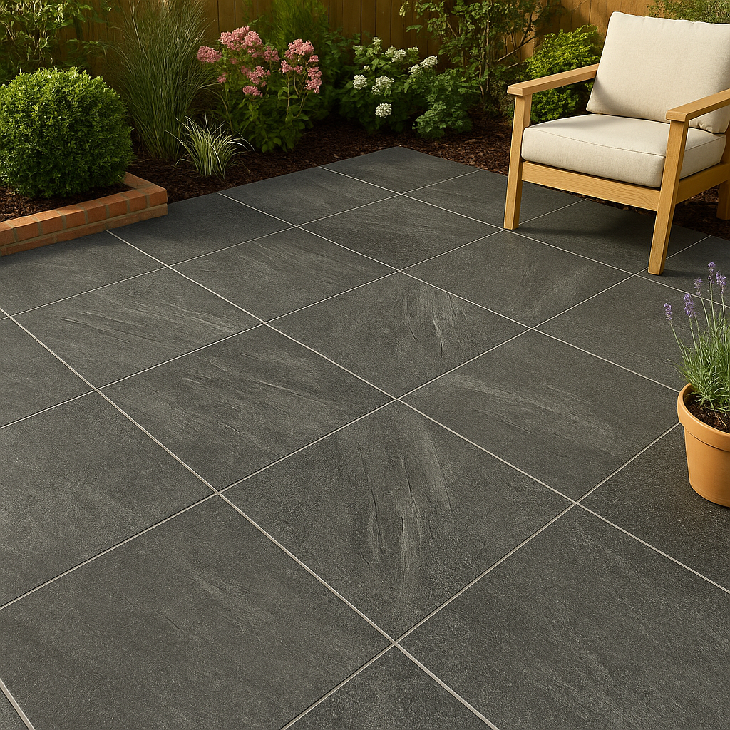 Stone Anthracite Porcelain Paving